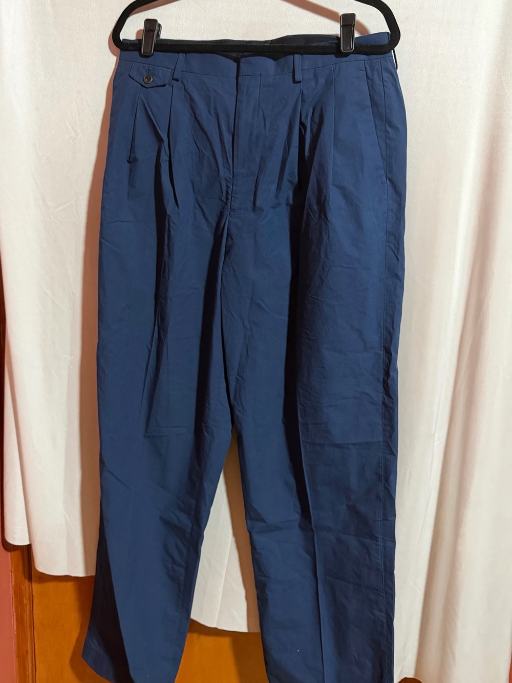 J. Crew Men's Navy Pleated Dress Pants